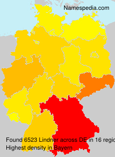 Surname Lindner in Germany Surname Lindner in Germany
