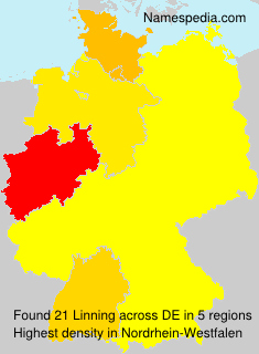Surname Linning in Germany Surname Linning in Germany