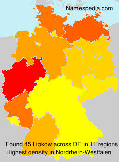 Surname Lipkow in Germany Surname Lipkow in Germany