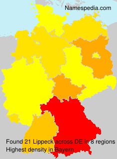 Surname Lippeck in Germany Surname Lippeck in Germany