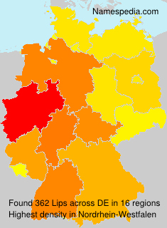 Surname Lips in Germany Surname Lips in Germany