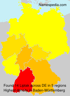 Surname Liptak in Germany Surname Liptak in Germany