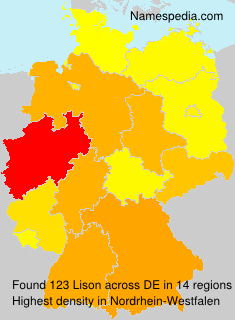 Surname Lison in Germany Surname Lison in Germany