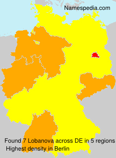 Surname Lobanova in Germany Surname Lobanova in Germany