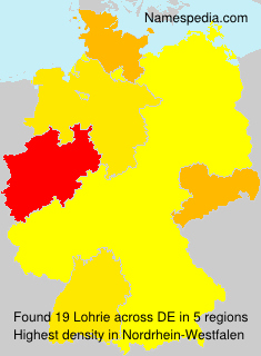 Surname Lohrie in Germany Surname Lohrie in Germany
