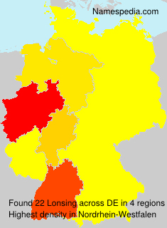 Surname Lonsing in Germany Surname Lonsing in Germany