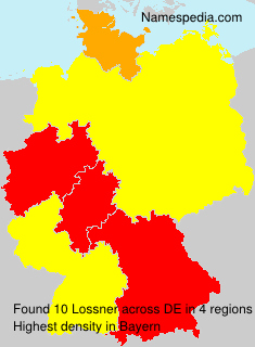 Surname Lossner in Germany Surname Lossner in Germany