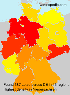 Surname Lotze in Germany Surname Lotze in Germany