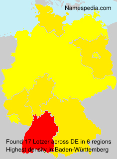 Surname Lotzer in Germany Surname Lotzer in Germany