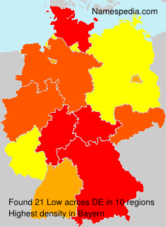 Surname Low in Germany Surname Low in Germany