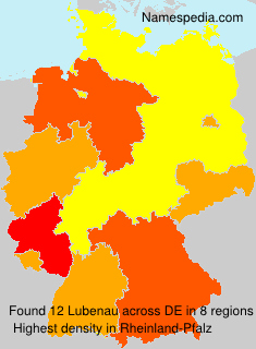 Surname Lubenau in Germany Surname Lubenau in Germany