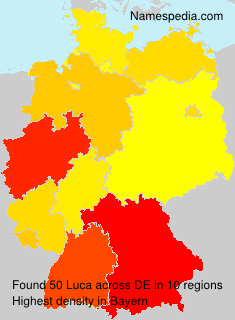 Surname Luca in Germany Surname Luca in Germany