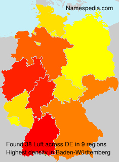 Surname Luft in Germany Surname Luft in Germany
