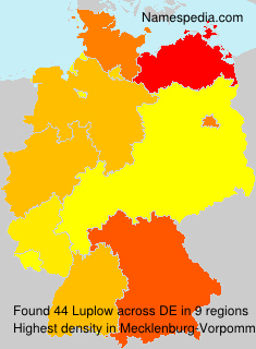 Surname Luplow in Germany Surname Luplow in Germany