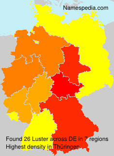 Surname Luster in Germany Surname Luster in Germany