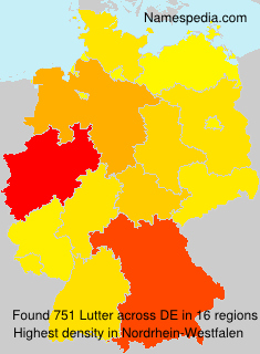 Surname Lutter in Germany Surname Lutter in Germany