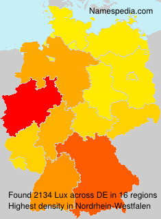 Surname Lux in Germany Surname Lux in Germany