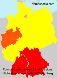Surname Luzha in Germany Surname Luzha in Germany
