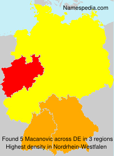 Surname Macanovic in Germany Surname Macanovic in Germany
