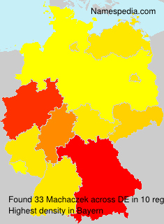 Surname Machaczek in Germany Surname Machaczek in Germany