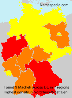 Surname Machek in Germany Surname Machek in Germany