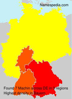 Surname Machin in Germany Surname Machin in Germany