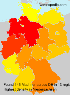 Surname Machner in Germany Surname Machner in Germany