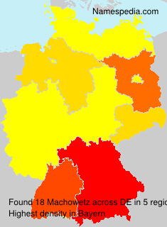 Surname Machowetz in Germany Surname Machowetz in Germany