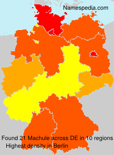 Surname Machule in Germany Surname Machule in Germany