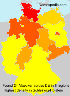 Surname Maecker in Germany Surname Maecker in Germany