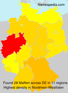 Surname Maffert in Germany Surname Maffert in Germany