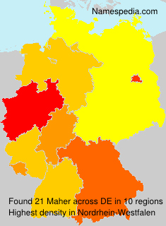 Surname Maher in Germany Surname Maher in Germany