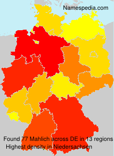 Surname Mahlich in Germany Surname Mahlich in Germany