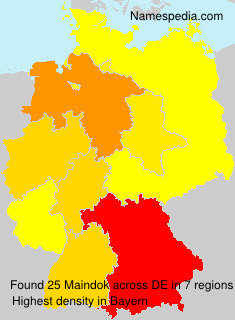 Surname Maindok in Germany Surname Maindok in Germany