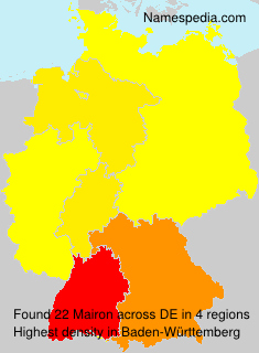 Surname Mairon in Germany Surname Mairon in Germany
