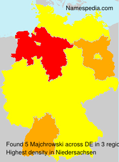 Surname Majchrowski in Germany Surname Majchrowski in Germany