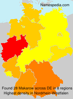 Surname Makarow in Germany Surname Makarow in Germany