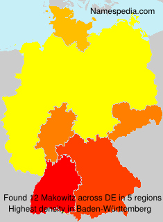 Surname Makowitz in Germany Surname Makowitz in Germany