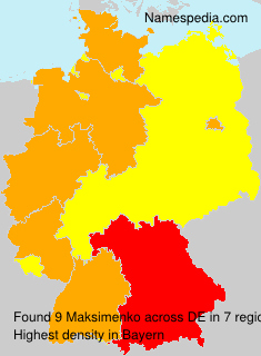 Surname Maksimenko in Germany Surname Maksimenko in Germany
