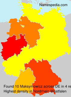 Surname Maksymowicz in Germany Surname Maksymowicz in Germany
