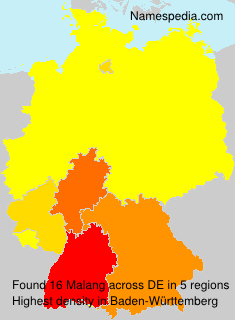 Surname Malang in Germany Surname Malang in Germany