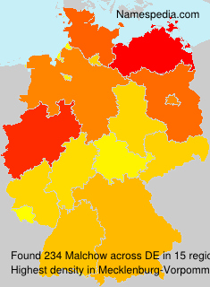 Surname Malchow in Germany Surname Malchow in Germany