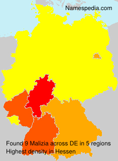 Surname Malizia in Germany Surname Malizia in Germany