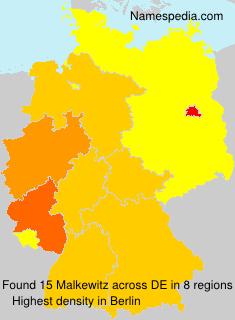 Surname Malkewitz in Germany Surname Malkewitz in Germany