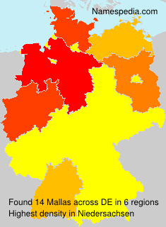 Surname Mallas in Germany