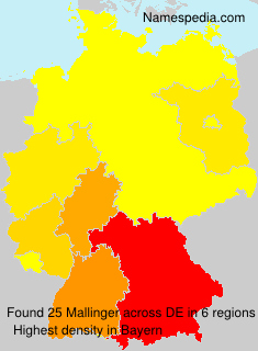 Surname Mallinger in Germany Surname Mallinger in Germany