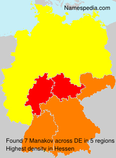 Surname Manakov in Germany Surname Manakov in Germany