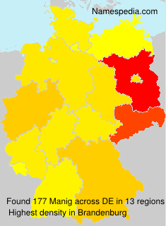 Surname Manig in Germany Surname Manig in Germany