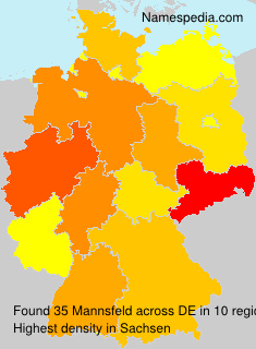 Surname Mannsfeld in Germany Surname Mannsfeld in Germany