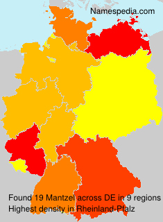 Surname Mantzel in Germany Surname Mantzel in Germany